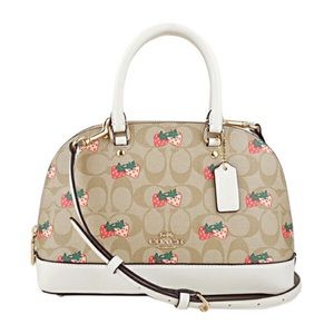 Coach MINI SIERRA SATCHEL with STRAWBERRY PRINT